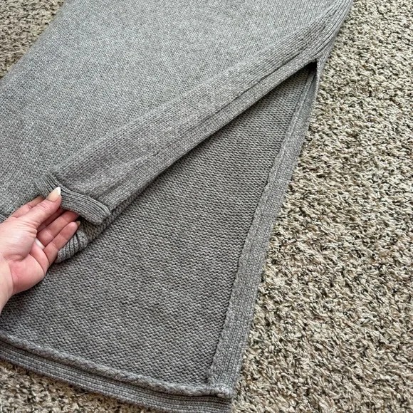 Nomad by Morgan Carper Women’s Grey Knit Tassel Turtleneck Sleeveless Dress Med - Picture 12 of 14